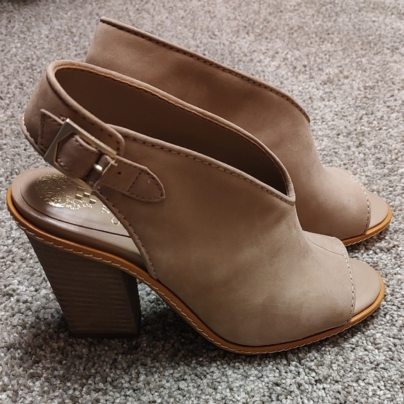 Vince Camuto Taupe Slingback Heels - Picture 8 of 8